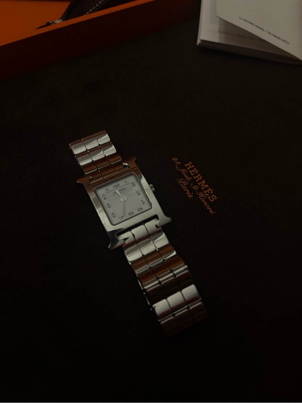Hermes Stainless Steel Women's Bracelet Watch - Silver